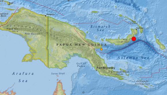 Alerta de tsunami en Papúa Nueva Guinea por sismo de 7,4 grados