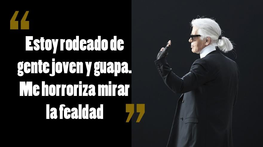 Frases de Karl Lagerfeld. (Fotos: Agencias)