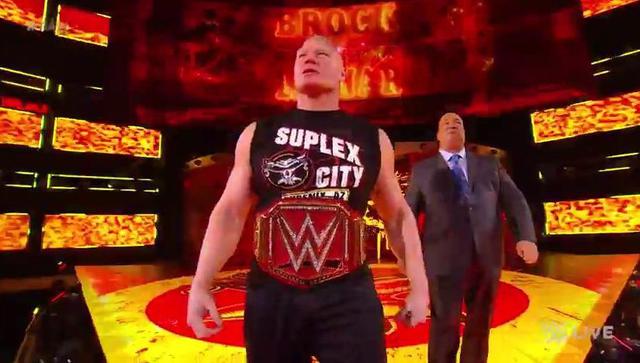 WWE RAW: Brock Lesnar masacró a Seth Rollins con varias 'F5' | VIDEO. (Foto: Twitter WWE)