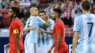 Argentina goleó 6-0 a Singapur en segundo partido de Sampaoli[VIDEO]