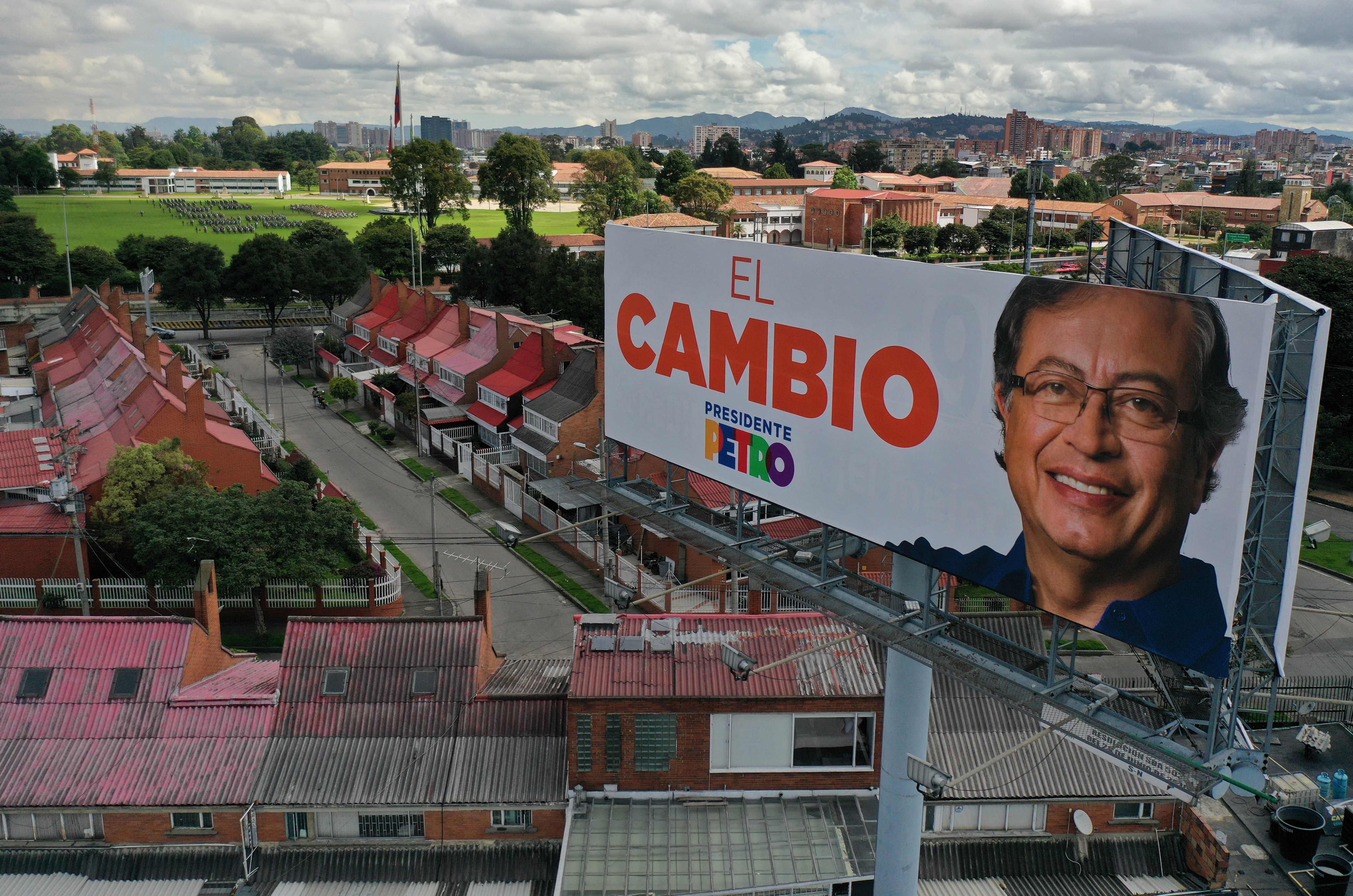 Gustavo Petro has presented himself as the candidate for change, but his slogan was affected by the emergence of Rodolfo Hernández, a populist outsider.  (Photo by Raul ARBOLEDA / AFP)