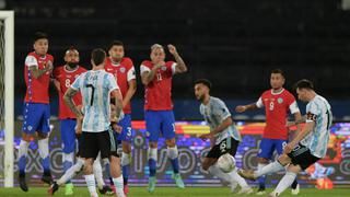 Resultado: Chile 1-1 Argentina - partido empatado por Copa América 2021