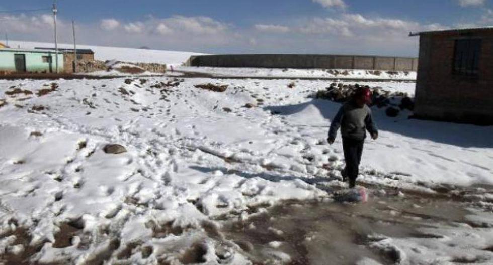 También se registraron nevadas intensas en zonas altas en Apurímac, Huancavelica y Puno, las cuales alcanzaron acumulados de nieve entre 2 cm hasta 10 cm de altura. (Foto: GEC)
