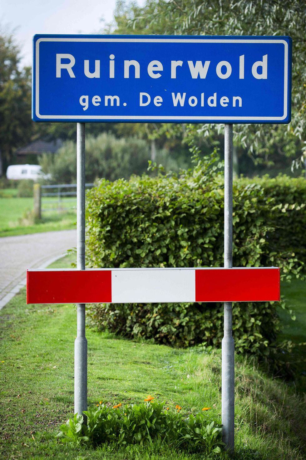 Una señal de tráfico en la aldea de Ruinerwold. (AFP / ANP / Vincent Jannink).