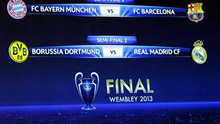 Semifinales de Champions League: Barcelona-Bayern y Real Madrid-Dortmund