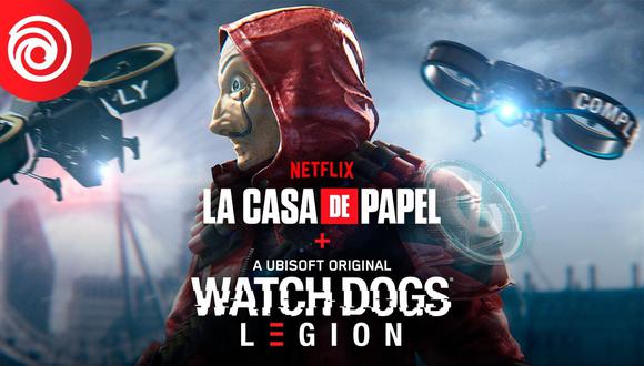 Watch Dogs: Legion y La Casa de Papel. (Imagen: Ubisoft)