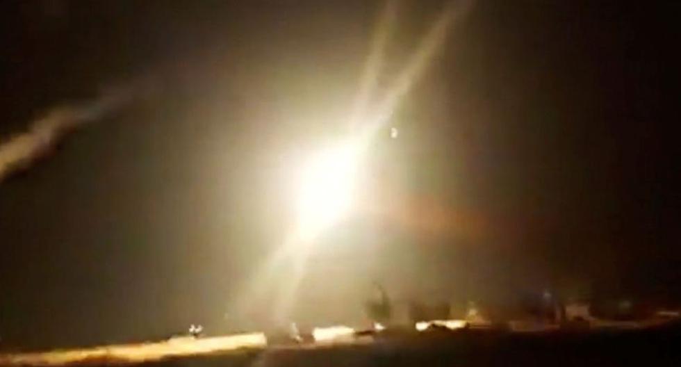 Un misil alcanza su finalidad en la provincia de Homs, Siria, el 1 de julio del 2019. (Foto Referencial: Reuters).