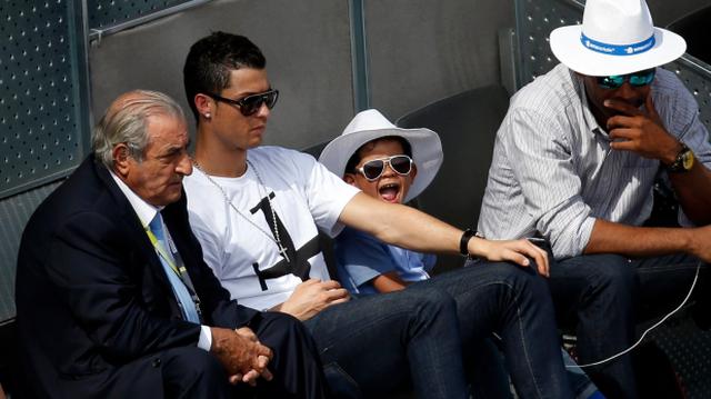 Cristiano llevó a su hijo a ver la victoria de Rafael Nadal - 2