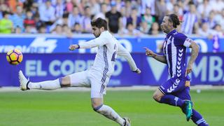 Real Madrid: perfecto gol de 'sombrerito' de Morata ante Alavés