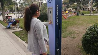 Lince: parques contarán con ‘botones de pánico’ para alertar y auxiliar a víctimas de robo