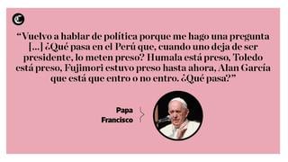 Papa Francisco: las frases que dejó en su último día en Perú