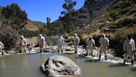 Tras la caída de zinc sobre el río Chillón, Sedapal evaluó la calidad del agua en siete puntos. (Foto: Minsa)