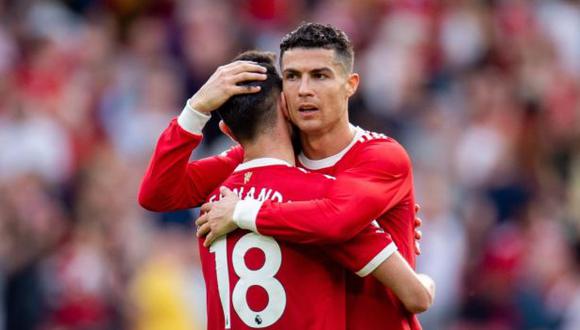 Cristiano Ronaldo recibe las condolencias de Manchester United. (Foto: EFE)