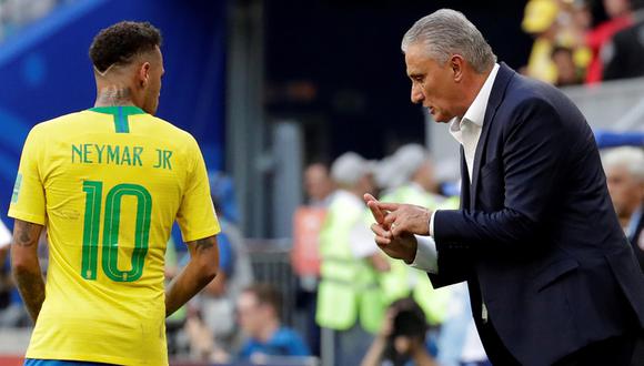 Tite demostró liderazgo y templanza para defender a Neymar durante una conferencia de prensa. (Foto: EFE)