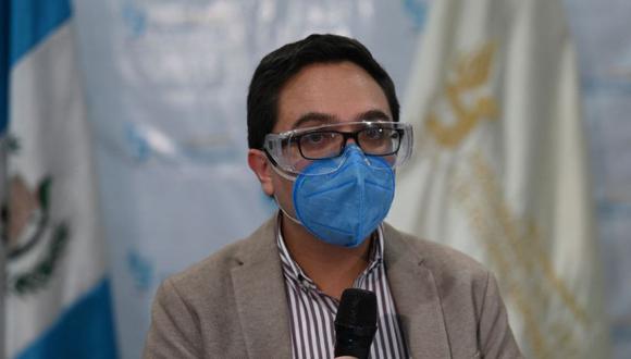 El Fiscal Especial Contra la Impunidad de Guatemala, Juan Francisco Sandoval, durante una conferencia de prensa en la Ciudad de Guatemala. (Foto: Johan ORDONEZ / AFP)