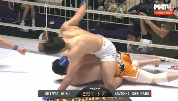 A los 47 años, Kazushi Sakuraba fue derrotado por Shinya Aoki
