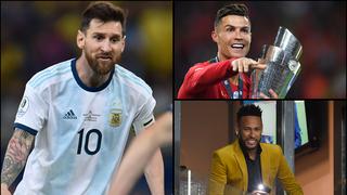 Lionel Messi, Cristiano Ronaldo y Neymar en el top 10 de celebridades mejor pagadas de Forbes