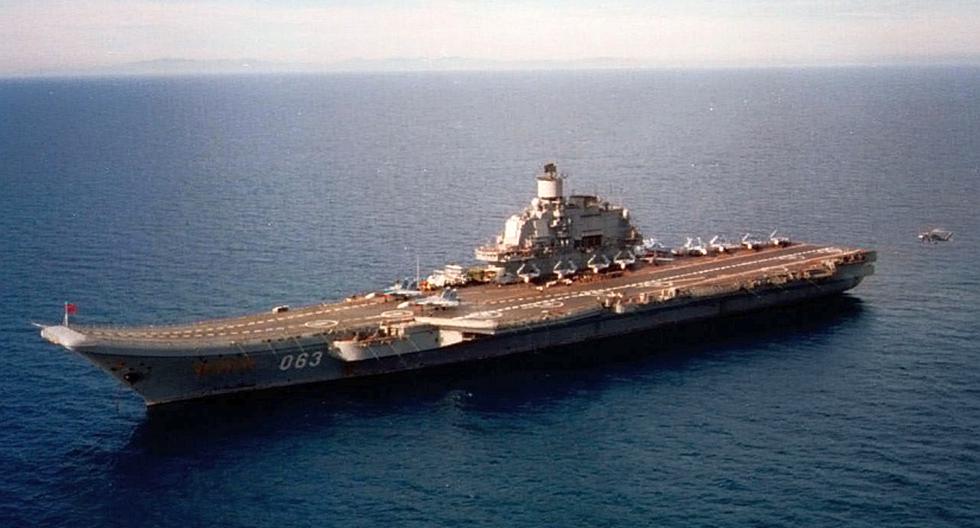 Portaaviones ruso 'Almirante Kuznetsov'. (Foto: Wikimedia)