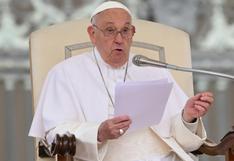 El papa Francisco pide “sostener a los más pobres” en un mundo que pone “la riqueza en primer lugar”