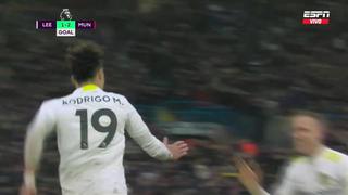Dos goles, un minuto: Rodrigo y Raphinha le dieron el empate a Leeds sobre Manchester United | VIDEO