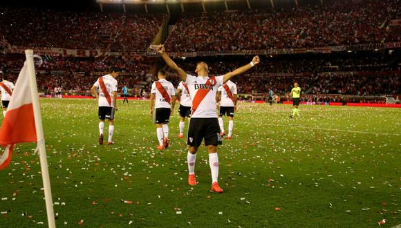 River Plate le sacó lustre a su título de la Supercopa, luego de vencer a Belgrano por el torneo local. Ignacio Scocco fue la figura al marcar un doblete. (Foto: River)