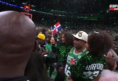 Celebración de los Boston Celtics tras lograr su título 18 en la NBA | VIDEO