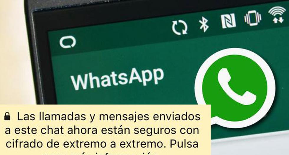 Desde hace unas horas, a algunos usuarios de WhatsApp les está apareciendo este mensaje en sus conversaciones. ¿Qué significa? (Foto: Captura)