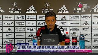Gallardo y el mensaje que asusta al mundo Boca: “River llegará muy bien al Superclásico” 