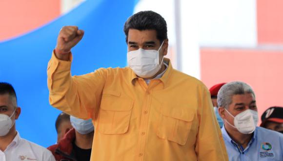 El presidente de Venezuela, Nicolás Maduro (C), participando en un acto de gobierno, en Caracas, Venezuela. (Foto: EFE / EPA / Miraflores Press).