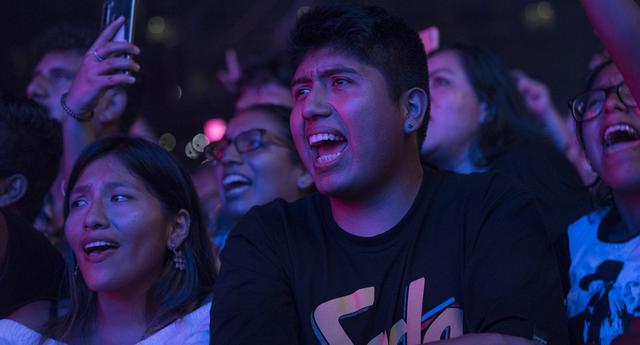 Los fans de Soda Stereo, durante el show de la banda en Lima - Foto: Gabriela Delgado (El Comercio)