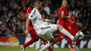 Karim Benzema fue la figura del Real Madrid ante el Liverpool