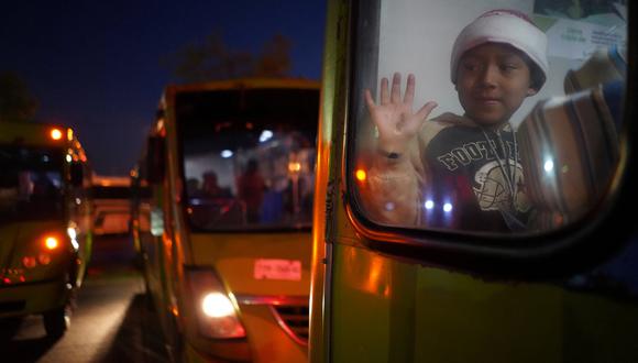 En relación a la protección de los menores en la caravana de migrantes, un juez prohibió la deportación de "todas las niñas, niños y adolescentes" migrantes en México. (Referencial Reuters)