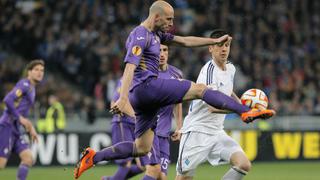 Fiorentina igualó 1-1 a los 92' por cuartos de Europa League