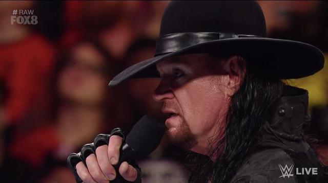 WWE Raw: The Undertaker apareció y encaró a Shawn Michaels. (Foto: WWE)