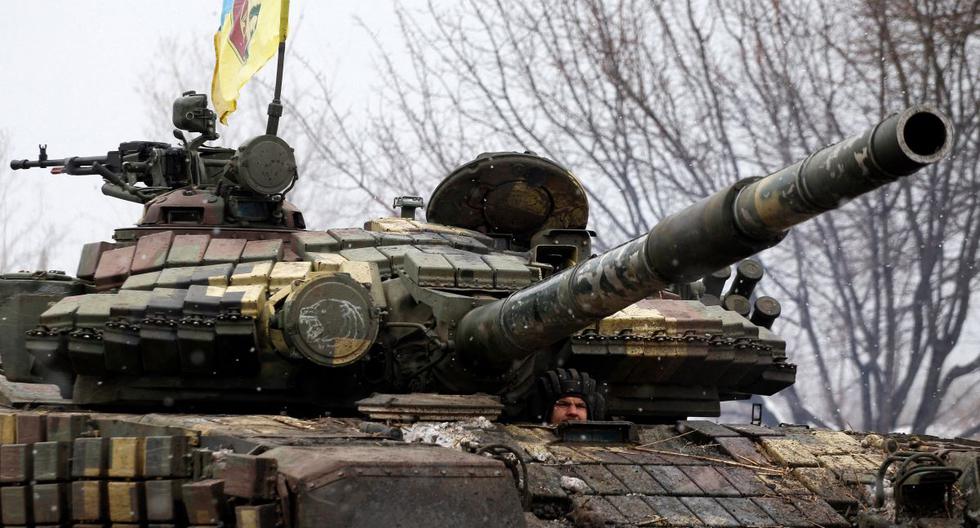 Las Fuerzas Militares de Ucrania ocupan un puesto en la región de Luhansk el 11 de marzo de 2022, en plena guerra con Rusia. (Anatolii Stepanov / AFP).