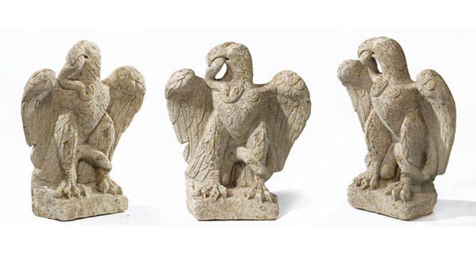 La escultura representa al bien (el águila) venciendo al mal (la serpiente). (Foto: MOLA)