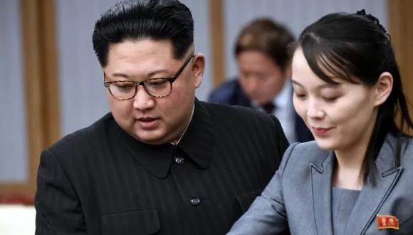 Kim Jong-un y su hermana Kim Yo-jong. Foto: GEC archivo.