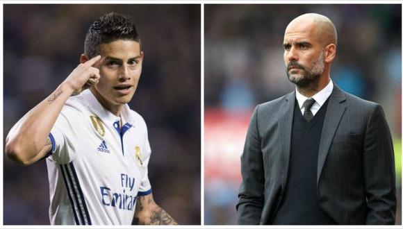 ¿James Rodríguez a la Premier? Pep Guardiola elogió su calidad