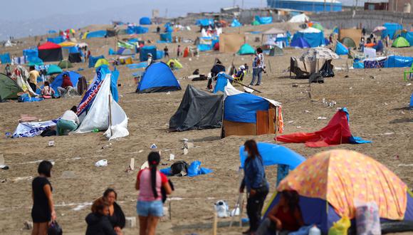 Los ocupantes informales señalan que esperan formar una mesa de diálogo para llegar a un acuerdo con las autoridades, además, descartaron que en la zona haya traficantes de terrenos y negaron que el objetivo sea lucrar con los espacios. (Foto: Hugo Curotto/ GEC)