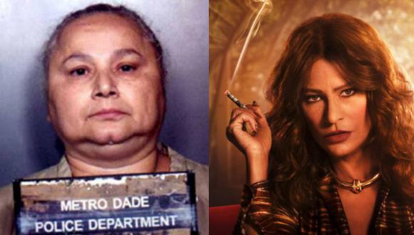 Sofia Vergara interpreta a Griselda Blanco en la serie de Netflix que se estrenó en enero de 2024. (POLICÍA MIAMI-DADE Y NETFLIX).