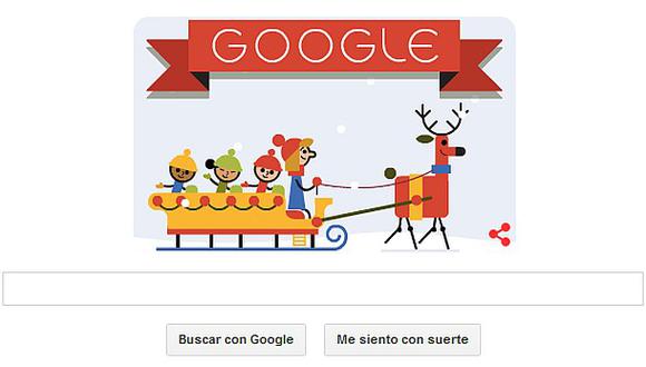 Felices fiestas: Google celebra la Navidad con doodle especial