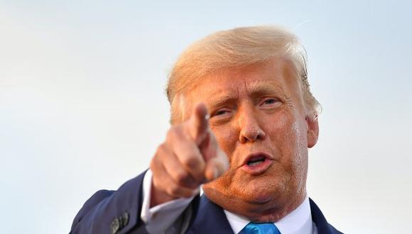 Donald  Trump celebró  con entusiasmo haber sido propuesto  como candidato al premio Nobel de la Paz de 2021. (Foto: MANDEL NGAN / AFP)
