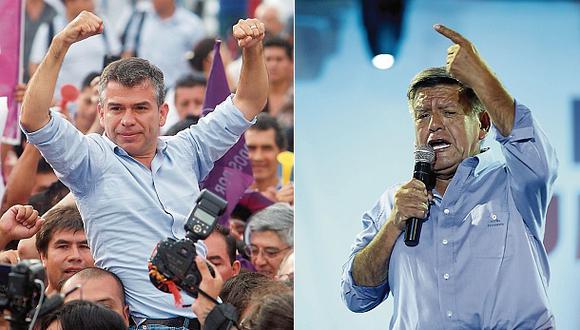 Julio Guzm&aacute;n y C&eacute;sar Acu&ntilde;a asimilaron, de distinta manera, su exclusi&oacute;n de la contienda. Uno estaba en alza y el otro abatido por denuncias. (Foto: El Comercio)