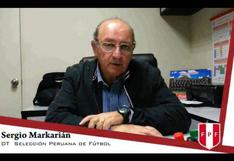Sergio Markarián envía saludo por Navidad a todos los peruanos