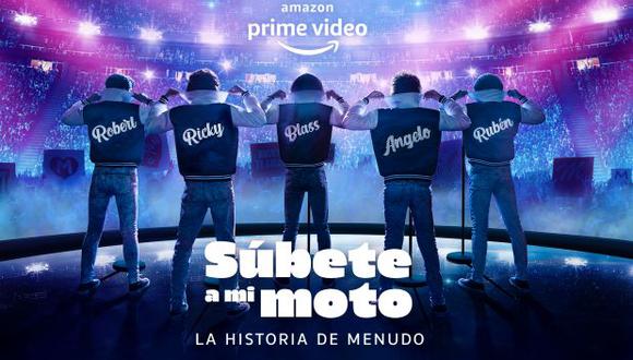 "Súbete a mi moto" está inspirada en la historia de éxito de la agrupación puertorriqueña Menudo. (Foto: Amazon Prime Video)