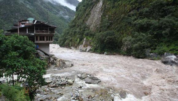 Río Vilcanota aumentó su caudal a consecuencia de las lluvias. (Foto: Andina)