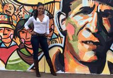 Universitario: Rocío Miranda fue pintada en mural y generó polémica