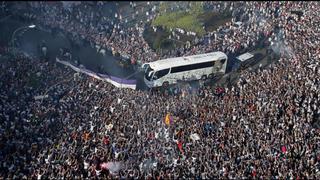 Real Madrid: descomunal recibimiento camino al Bernabéu [FOTOS]