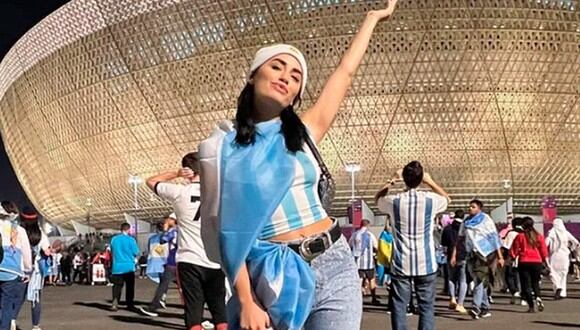 Lali Espósito cantó el Himno Nacional Argentino en la previa de la final de Qatar 2022. (Foto: @lalioficial / Instagram)