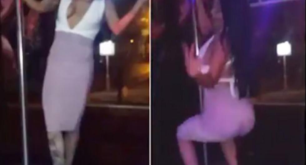 Jovencita sufre bochornosa caída por intentar sexy baile. (Foto: YouTube)
